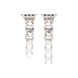 Colored Rhinestone Print Puppy Strap-Starlight