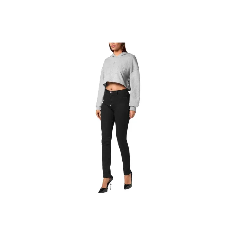 PHILIPP PLEIN Cropped Hoodie-3