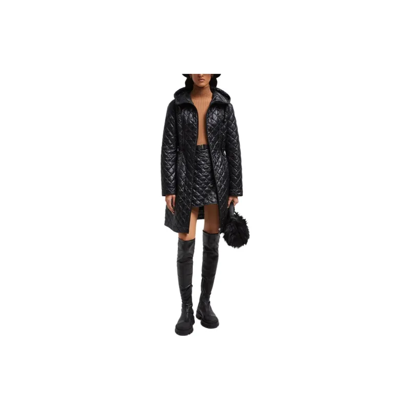 Moncler Artigny Zip Up Quilted Long Coat-1
