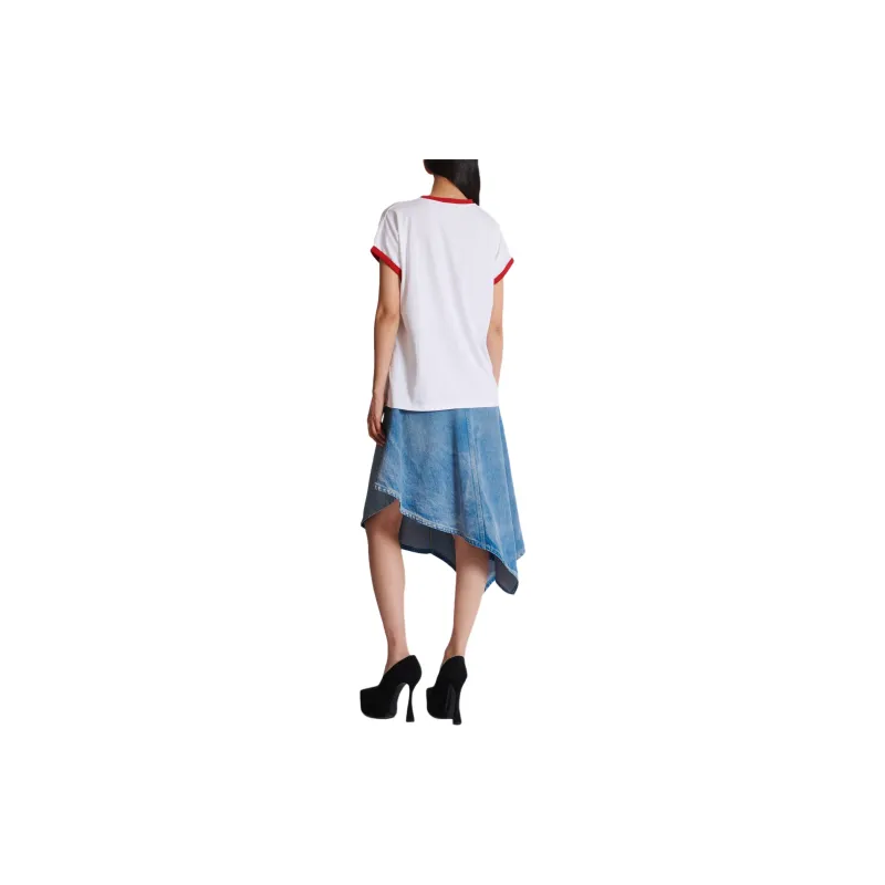 BALMAIN Two Tone Strawberry Printed T Shirt-2