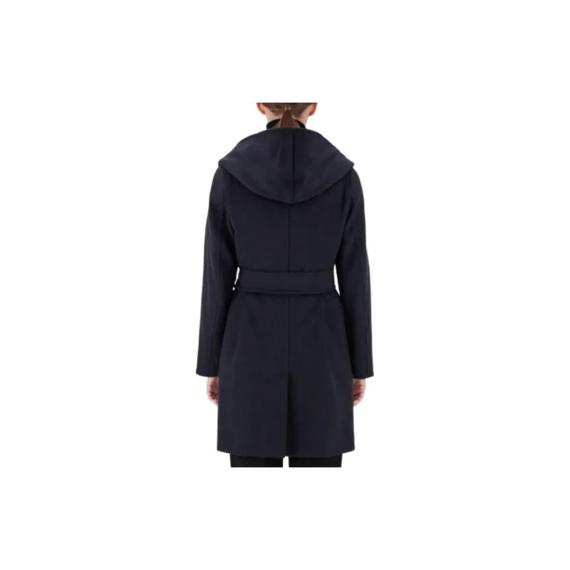 MaxMara Rialto Collection Camel Colour Robe Coat Women's Ultramarine Blue-2