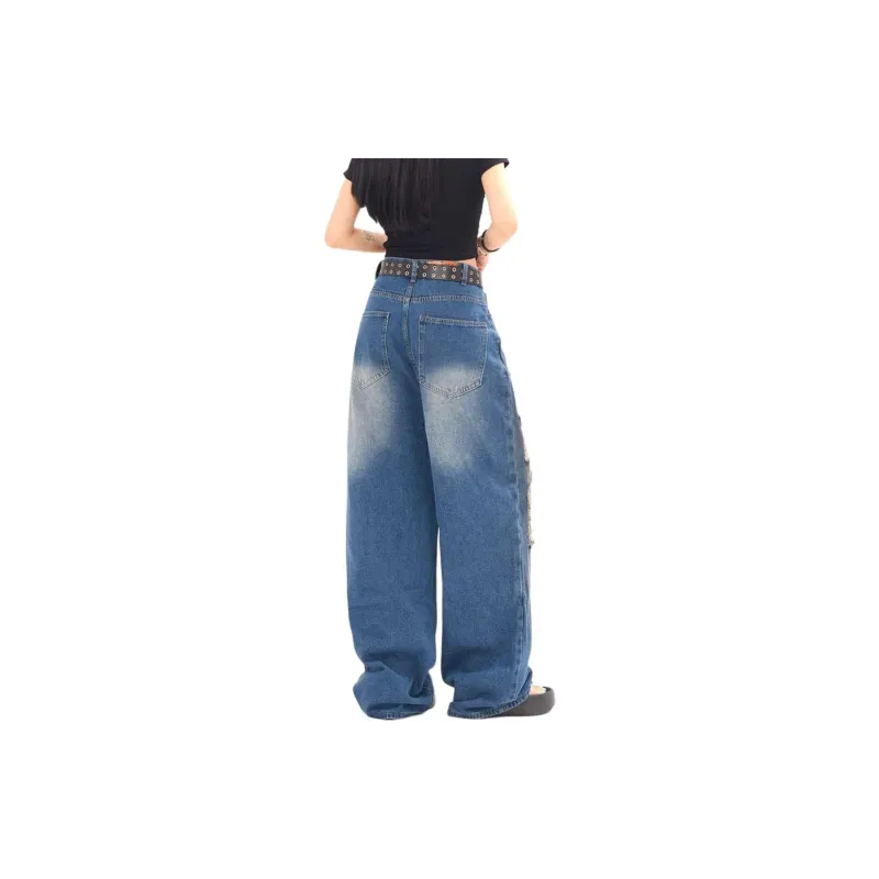 DanerWang Jeans Unisex Blue-2