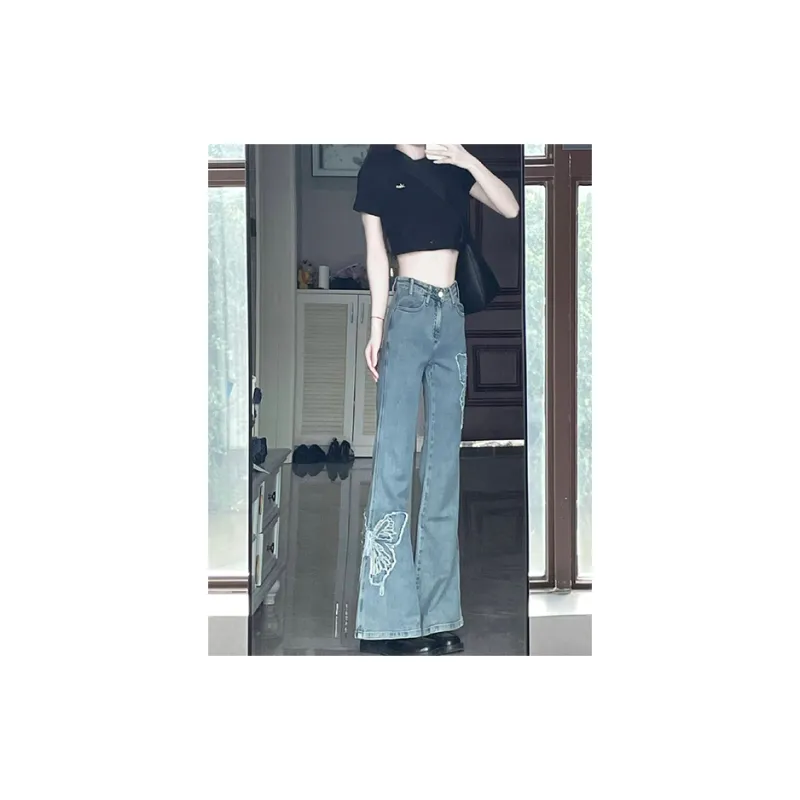 SUNSUNTOWN Jeans Women's Denim Blue-4