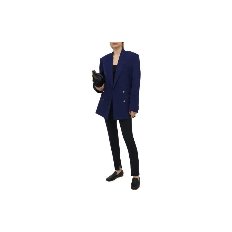VERSACE Wool Blend Trousers 'Blue'-1