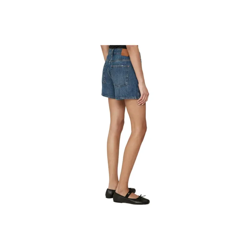 Anine Bing Dalton High waisted Denim Shorts-2