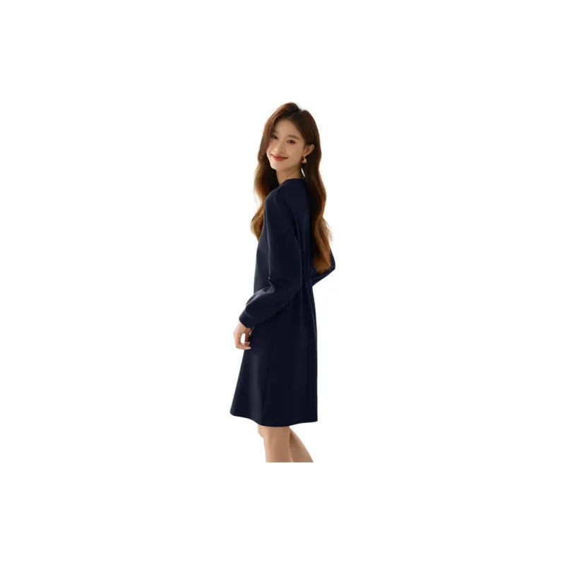 Mo Han Yi Mei Long Sleeved Dresses Women's-5