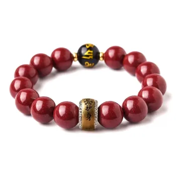 Lingfei Cinnabar Jade Bracelets Unisex