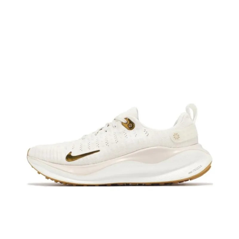 Nike ReactX Infinity Run 4 White Gum Metallic Gold Women's-0
