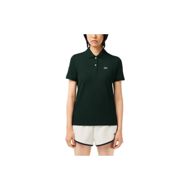 LACOSTE Polo Shirt Women's Medium Pea Green-1