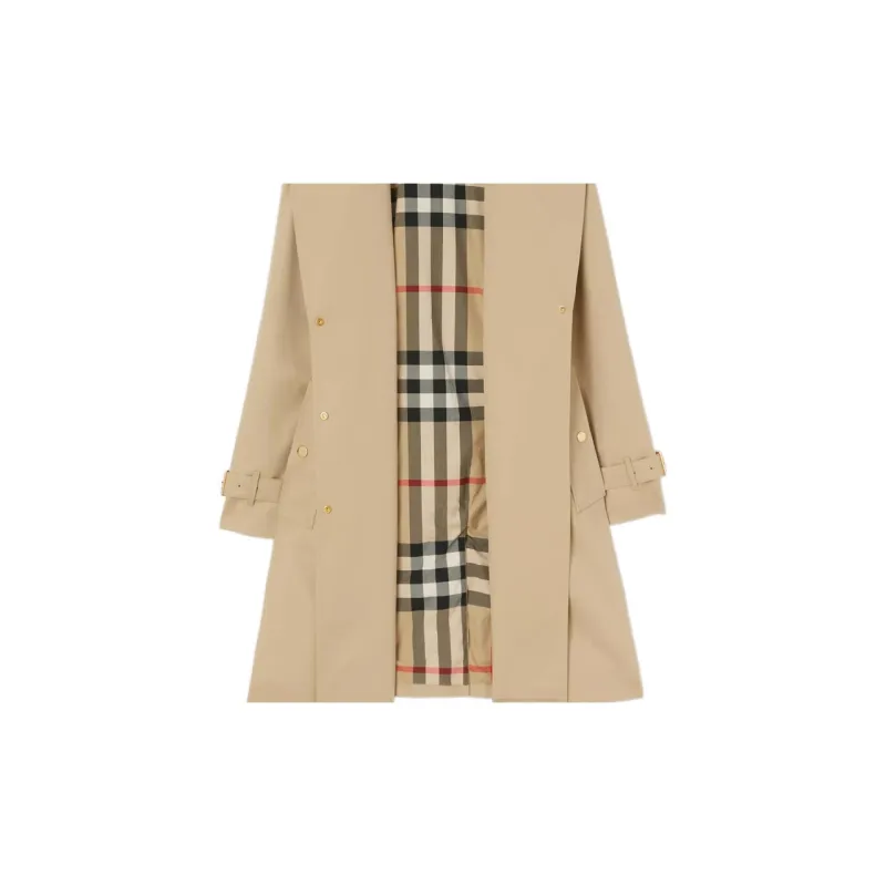 Burberry Trench Coats Women's Honey-4