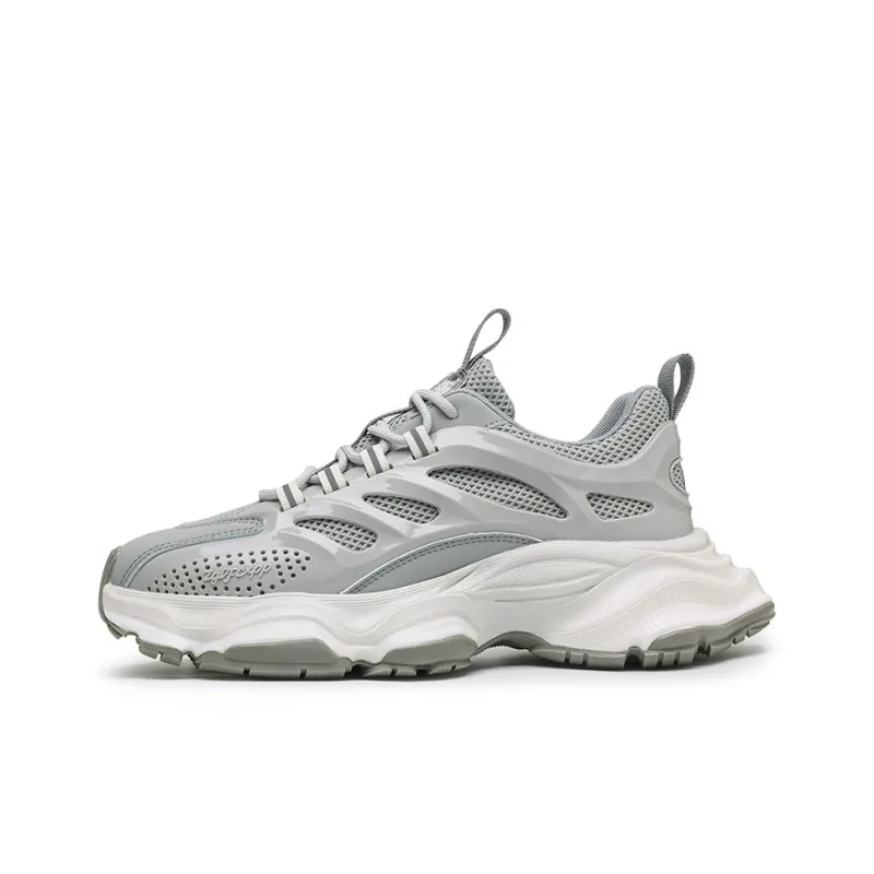Wooden Rabbit Cushioning Anti-Slip Wear-Resistant Breathable Height Increasing Low-Top Chunky Sneakers Men's-4