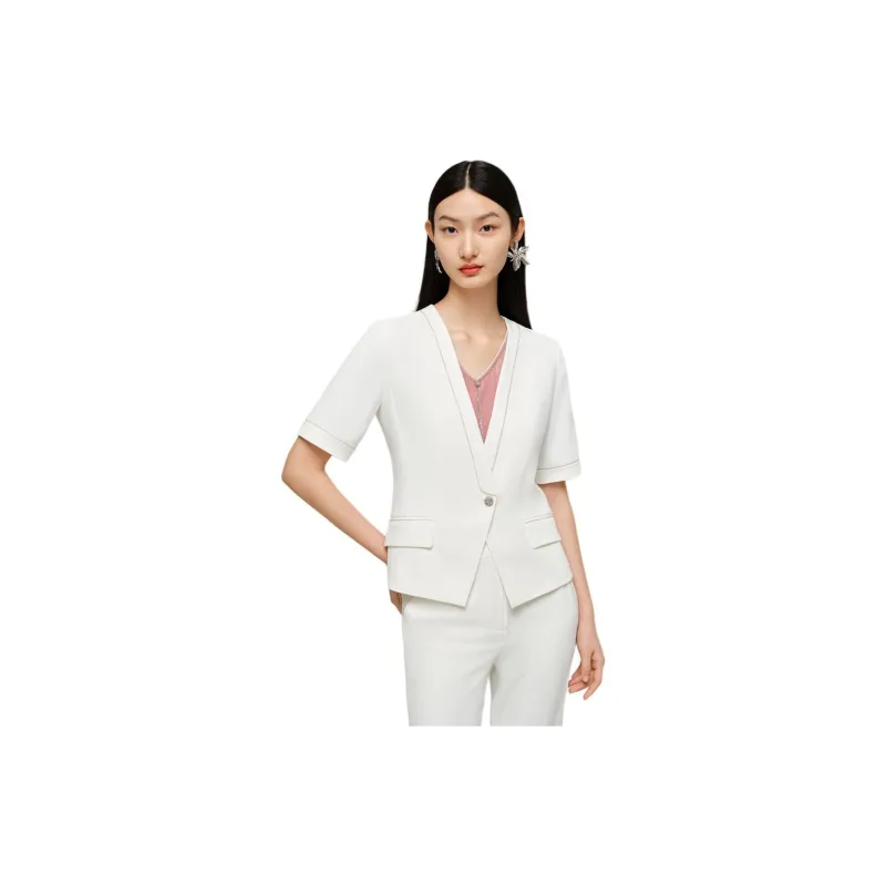 JZ. ANNAKRO Business Suit Women's Pure White-1