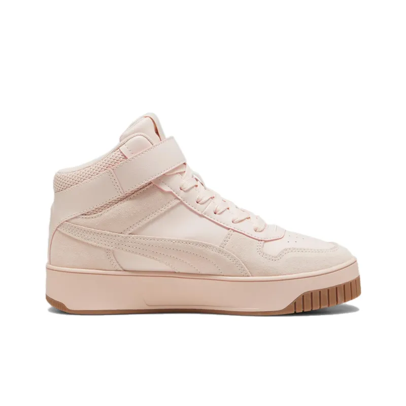 PUMA Carina Street Anti Slip Wear Resistant Mid Top Skateboard Shoes Women's Pink-1