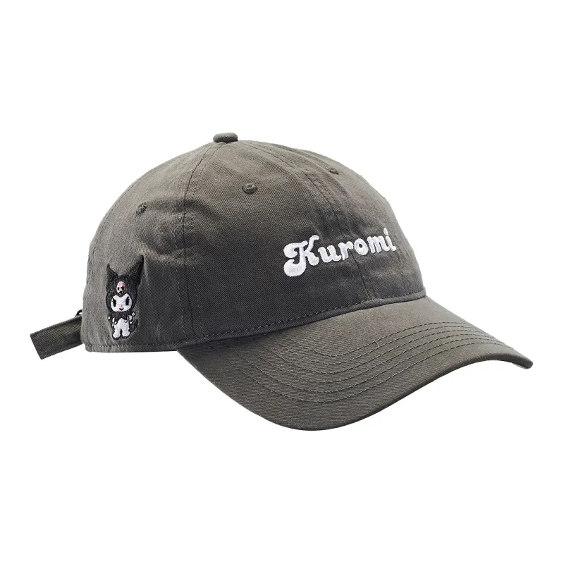 Hello Kitty Cotton Baseball Caps Unisex Gray-0