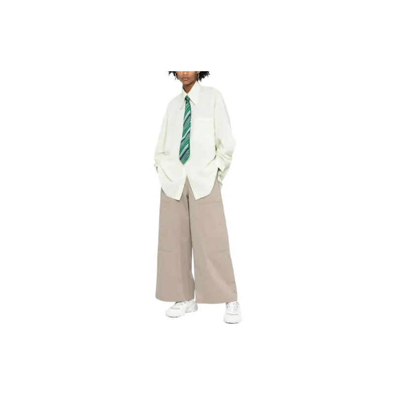 MM6 Maison Margiela Three-pocket Cotton Palazzo Pants-1
