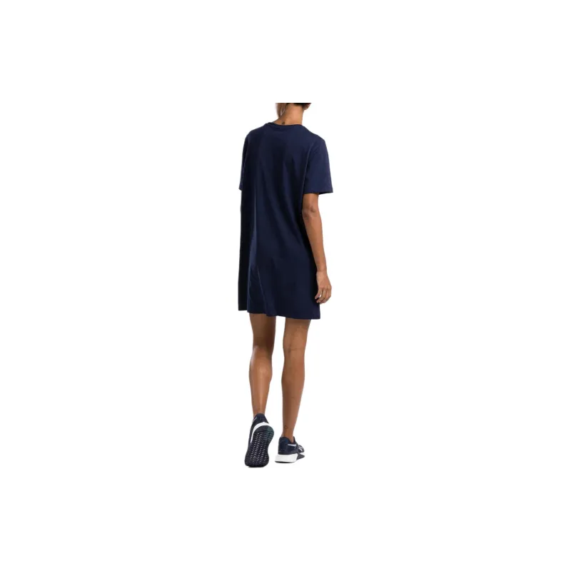 Reebok Identity T-Shirt Dress Short-Sleeved Dresses Women's Vector Marine Blue-1