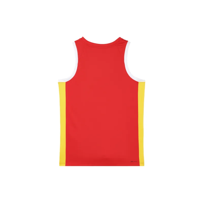 Nike Chinese Women's Basketball Team Olympic Series Basketball Jersey Men's Comet Red/Travel Yellow-0
