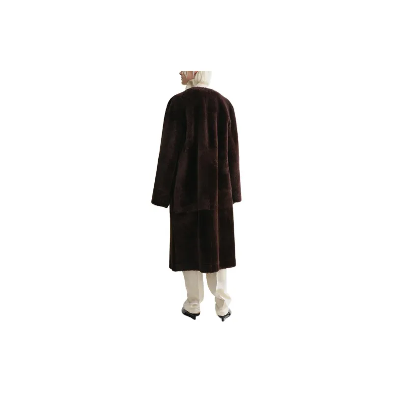 TOTEME Soft Shearling Coat-2