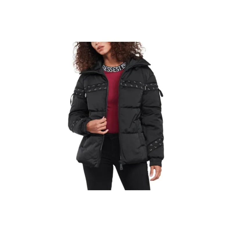GUESS Jackets Coats Women's Black-3