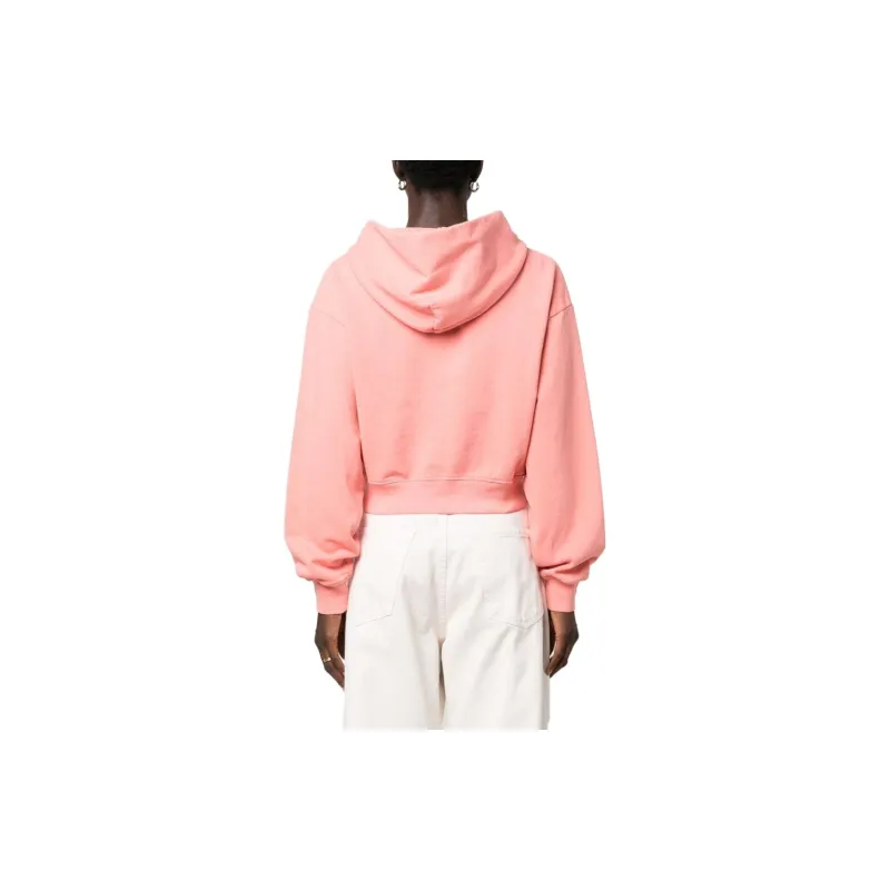 SPORTY & RICH Logo Printed Long Sleeved Hoodie-3