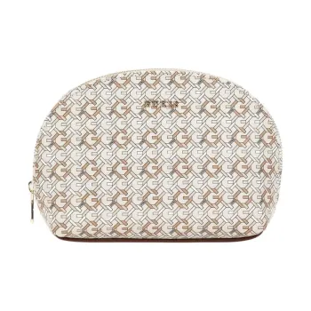 GUESS Polyurethane Makeup Bag Women's White