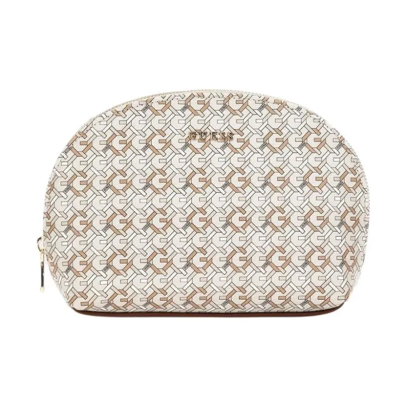 GUESS Polyurethane Makeup Bag Women's White-0