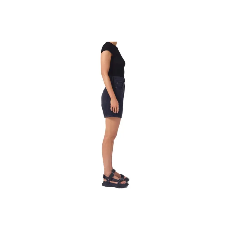AGOLDE Denim Shorts Women's Black-3