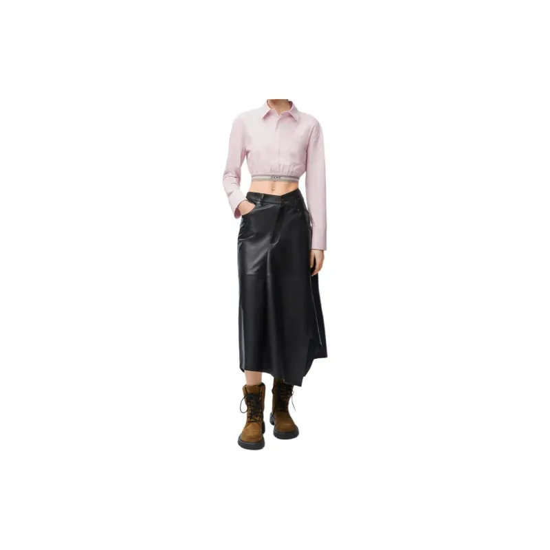 LOEWE Cropped Shirt 'Baby Light Pink'-1