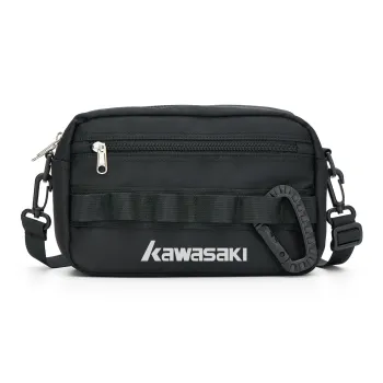 Kawasaki Fabric Crossbody Bag, Shoulder Bag Regular Unisex Black
