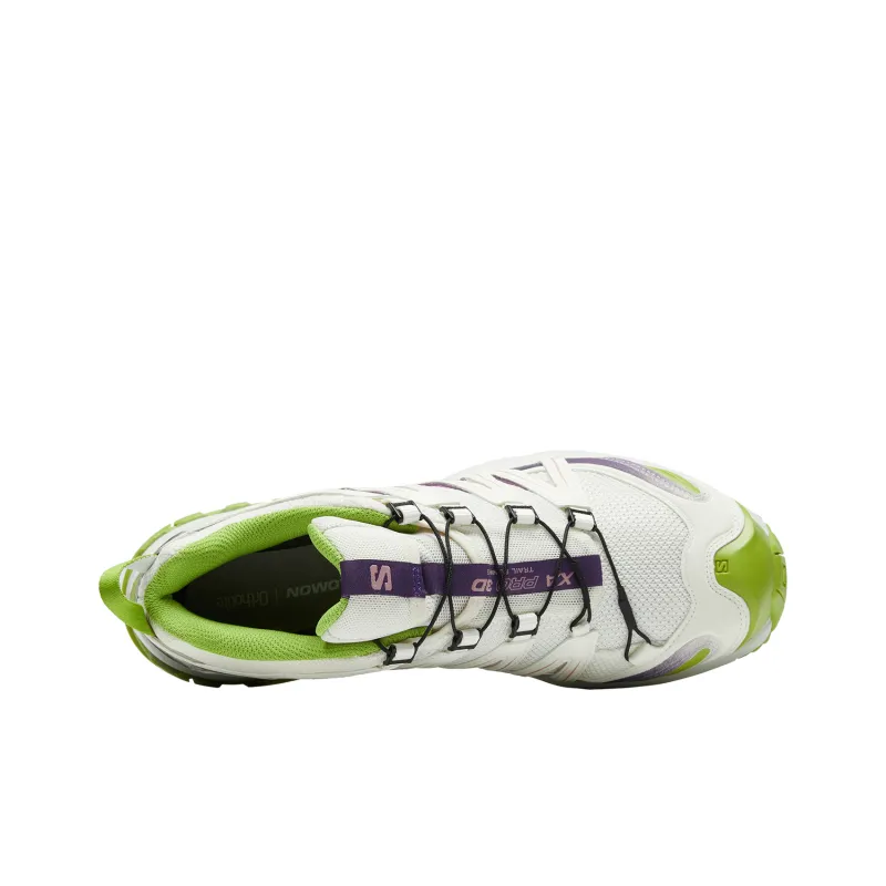 SALOMON XA PRO 3D Anti Slip Wear Resistant Low Top Trekking Shoes Unisex White Green-3