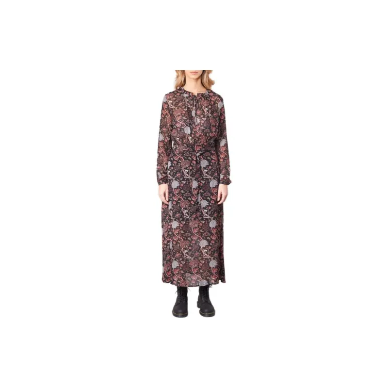 IKKS PARIS Long Sleeved Dress Women's Red-1