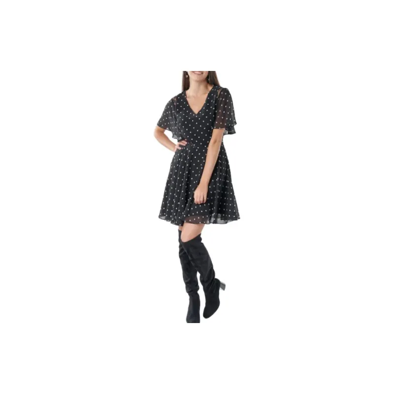 GUESS Short-Sleeved Dresses Women's Black-1