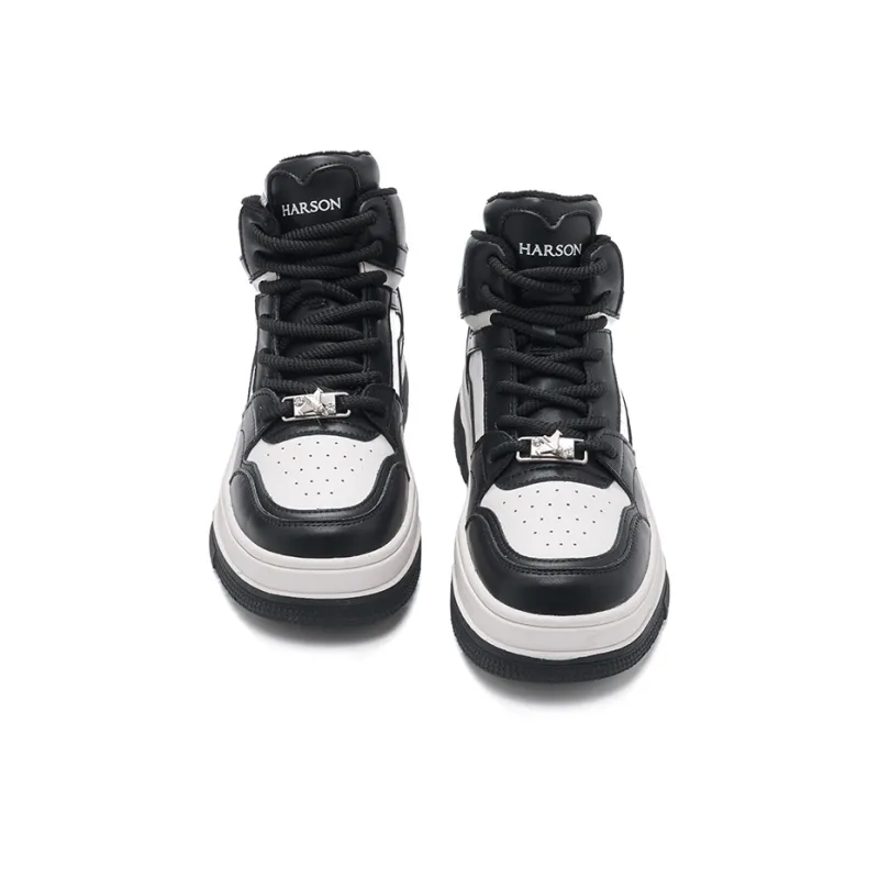 HARSON Thermal Slip Resistant And Abrasion Resistant High Top Skateboard Shoes Women's-7