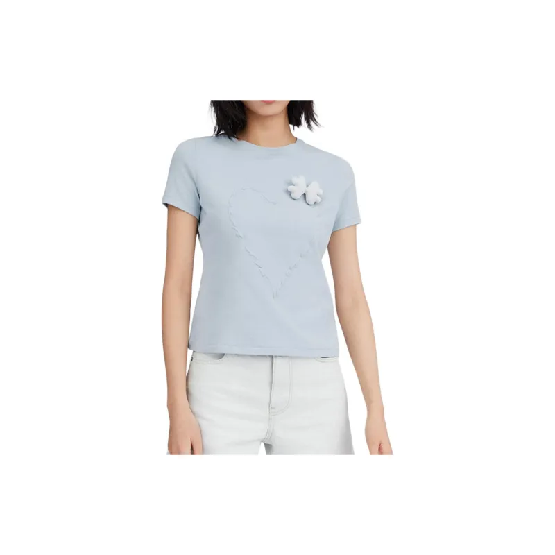Susan Fang X Victoria's Secret SUSAN FANG Co branded Model T Shirts Women's Blue-1