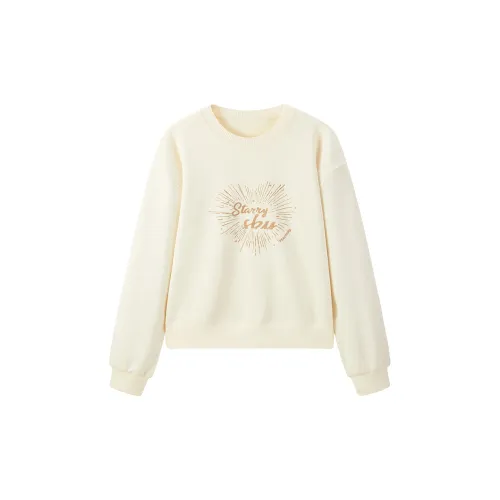 PEACEBIRD Sweatshirts Women's Beige