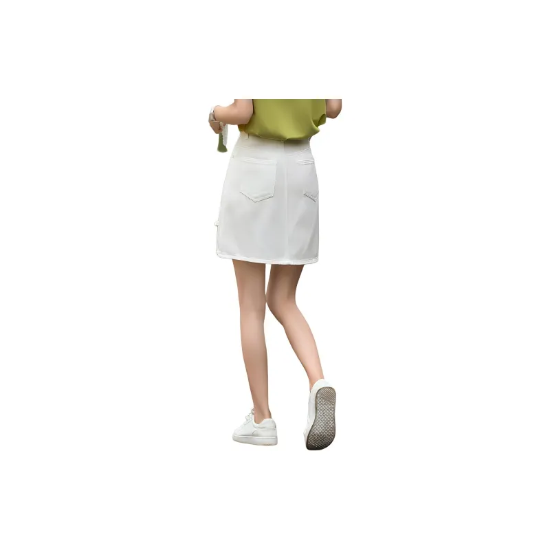 XWI Denim Short Skirts Women's Raw White-3