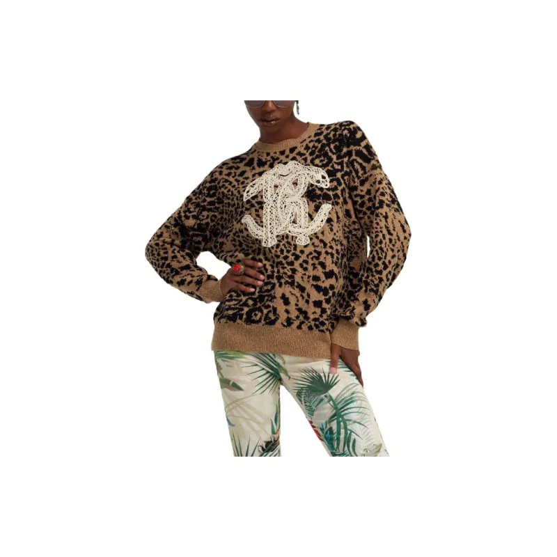Roberto Cavalli SS24 Sweater Women's Brown-2