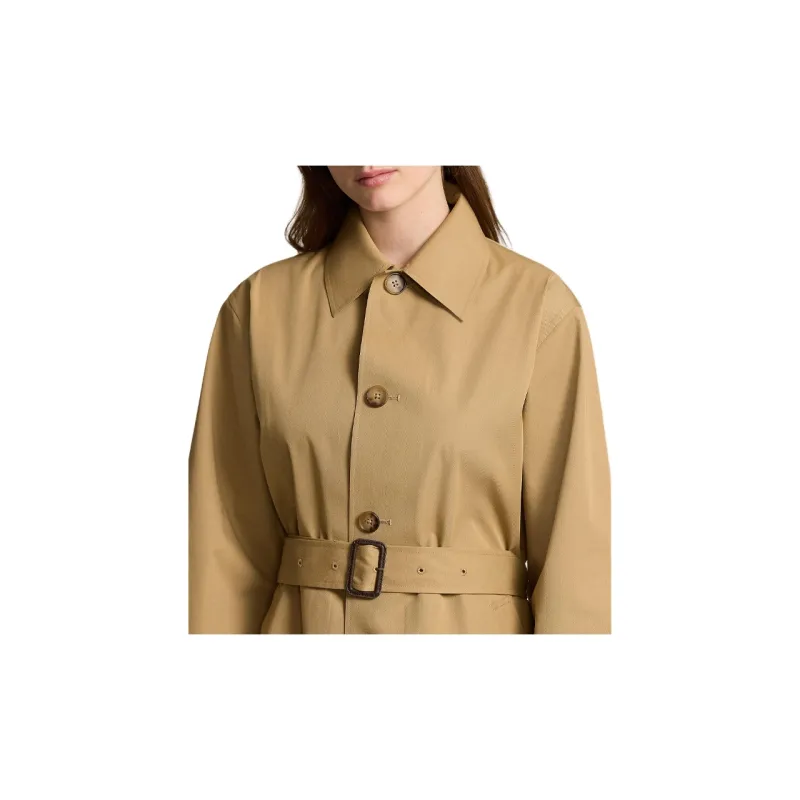Polo Ralph Lauren FW24 Coats Women's Brown Yellow-4