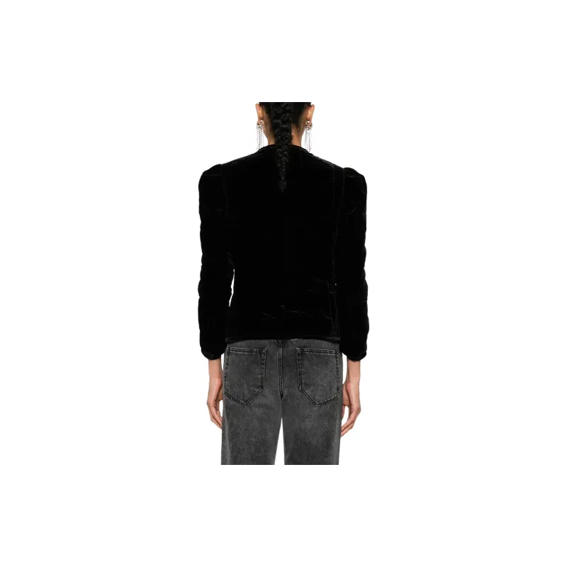 ISABEL MARANT Djanet Quilted Velvet Jacket-2
