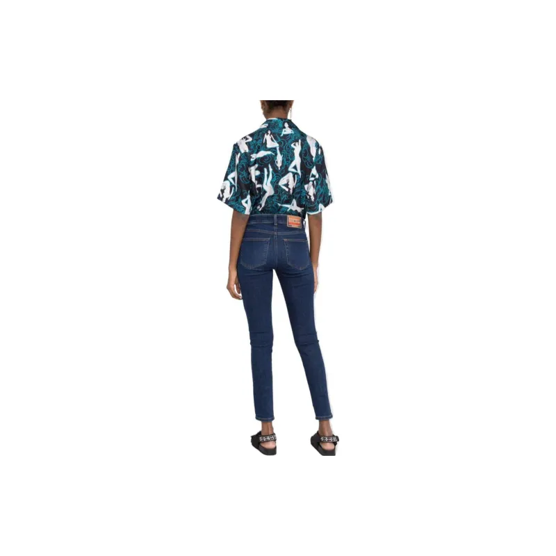 DIESEL 2017 Slandy Logo Patch Skinny Jeans-2