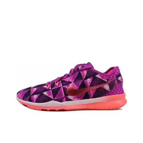 Nike Free 5.0 TR FIT 5 PRT Fuchsia Flash/Hot Lava-Fuchsia Glow-White Women's