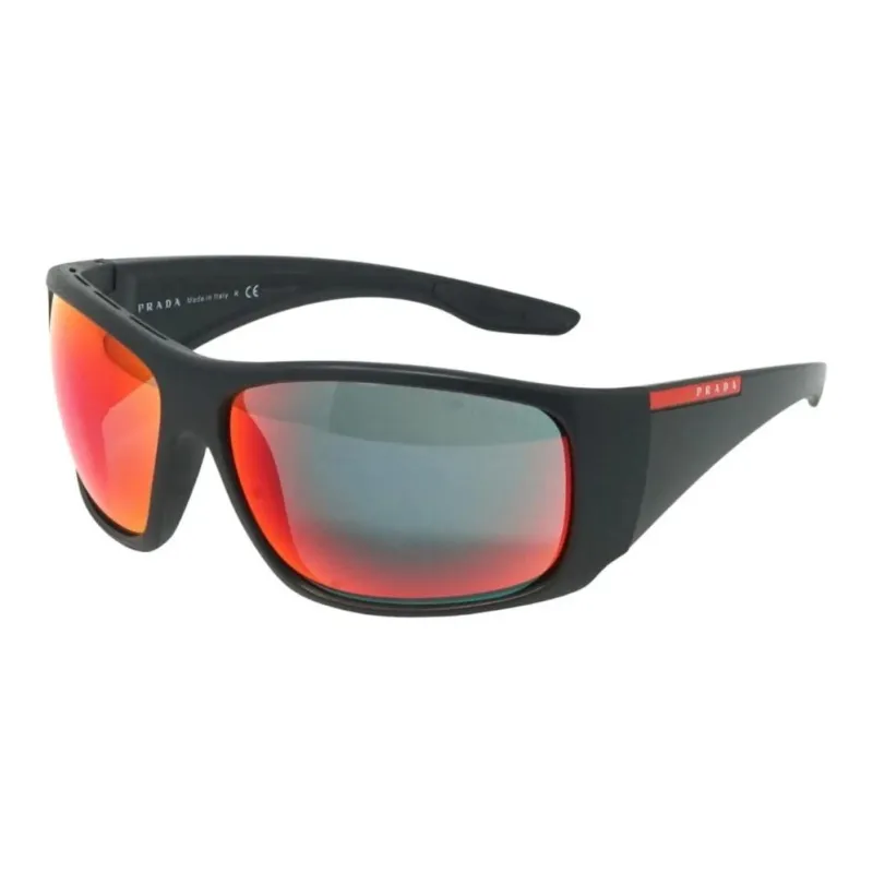 PRADA Subject To Official Website Square Sunglasses Men's Black-2
