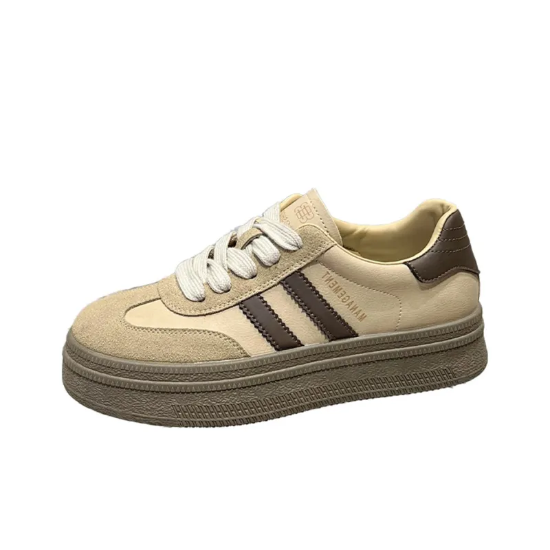 WESTLINK American Vintage Casual Versatile Low-Top Platform German Army Trainers Skateboard Shoes Women's-0