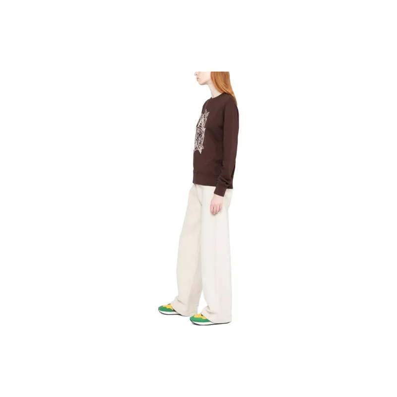 Golden Goose Sweatshirts Women's Dark Brown-3