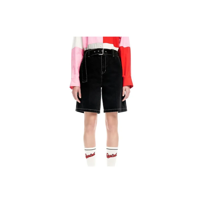 III VIVINIKO Denim Shorts Women's Dark Gray-3