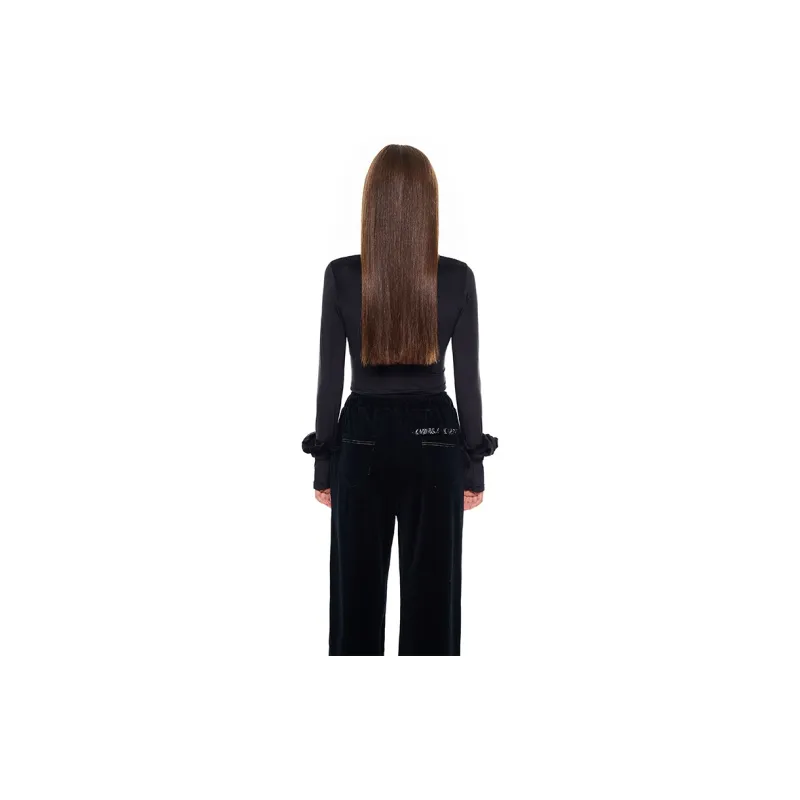 ANDREA MARTIN Crop Top Women's Black-2