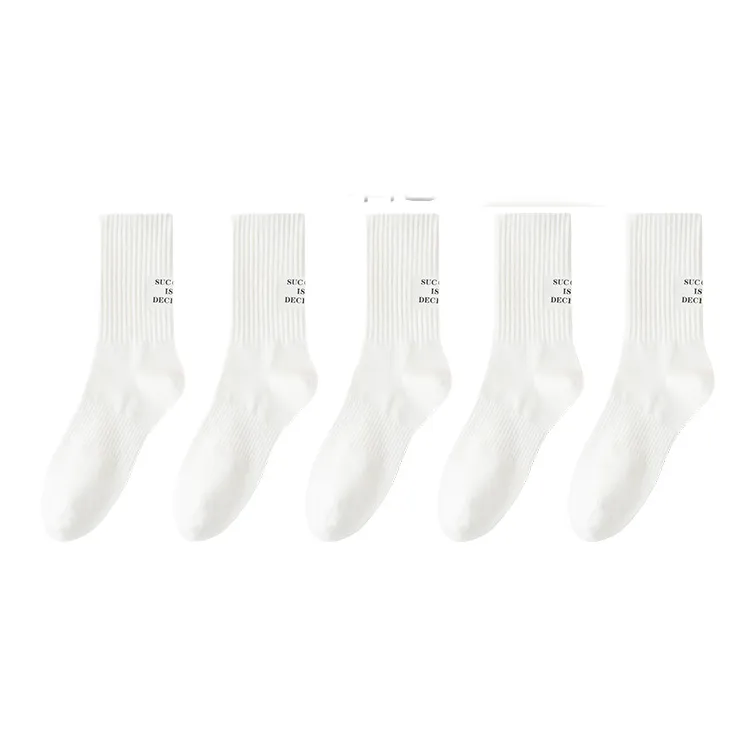 Lan Miao Mid Calf Socks Unisex 5 Pack-6