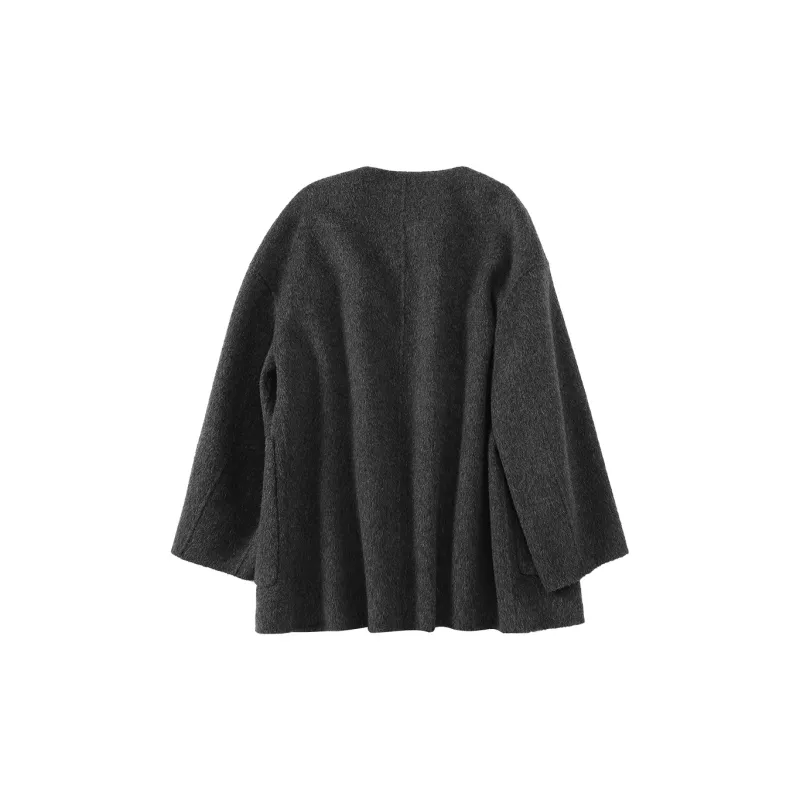 XIANGYING Coats Women's Dark Gray-1