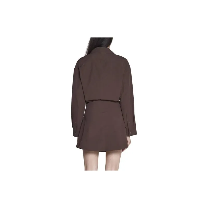 Jacquemus Long-Sleeved Dresses Women's Brown-3