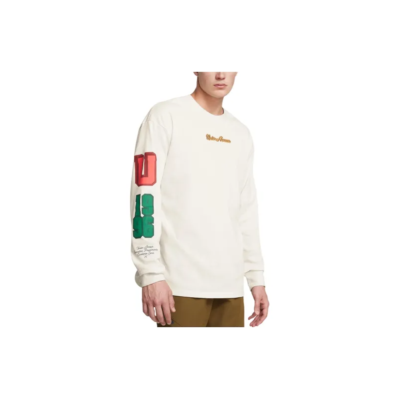 Under Armour CollegiateScript T Shirt Men's Peak White-2